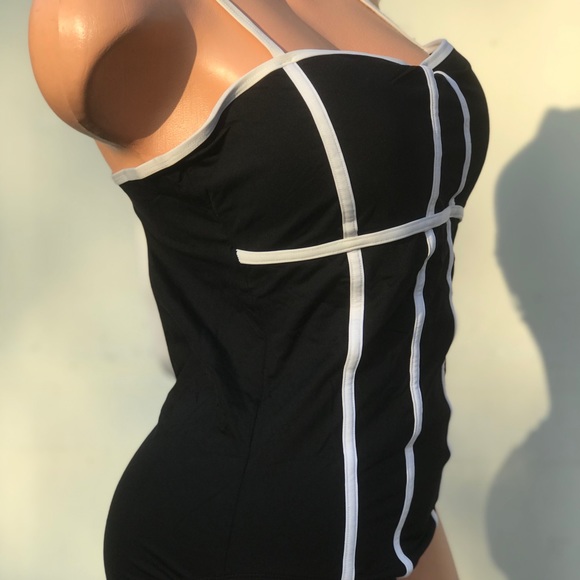 JAG one piece swimsuit black white sport swim - Picture 5 of 12